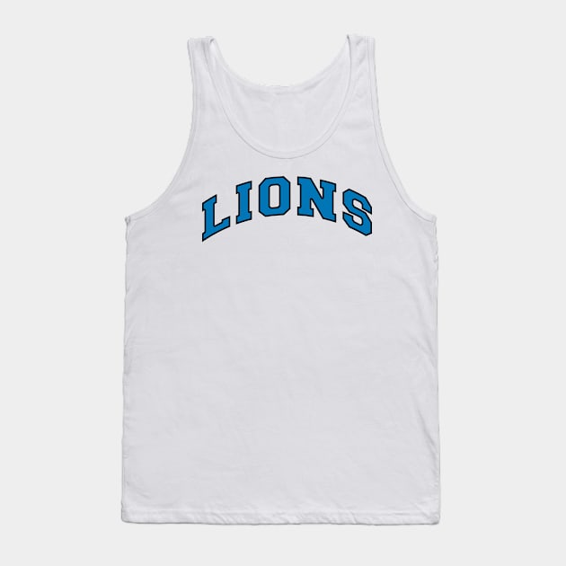 Detroit Lions Tank Top by teakatir